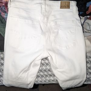 White high rise leggings